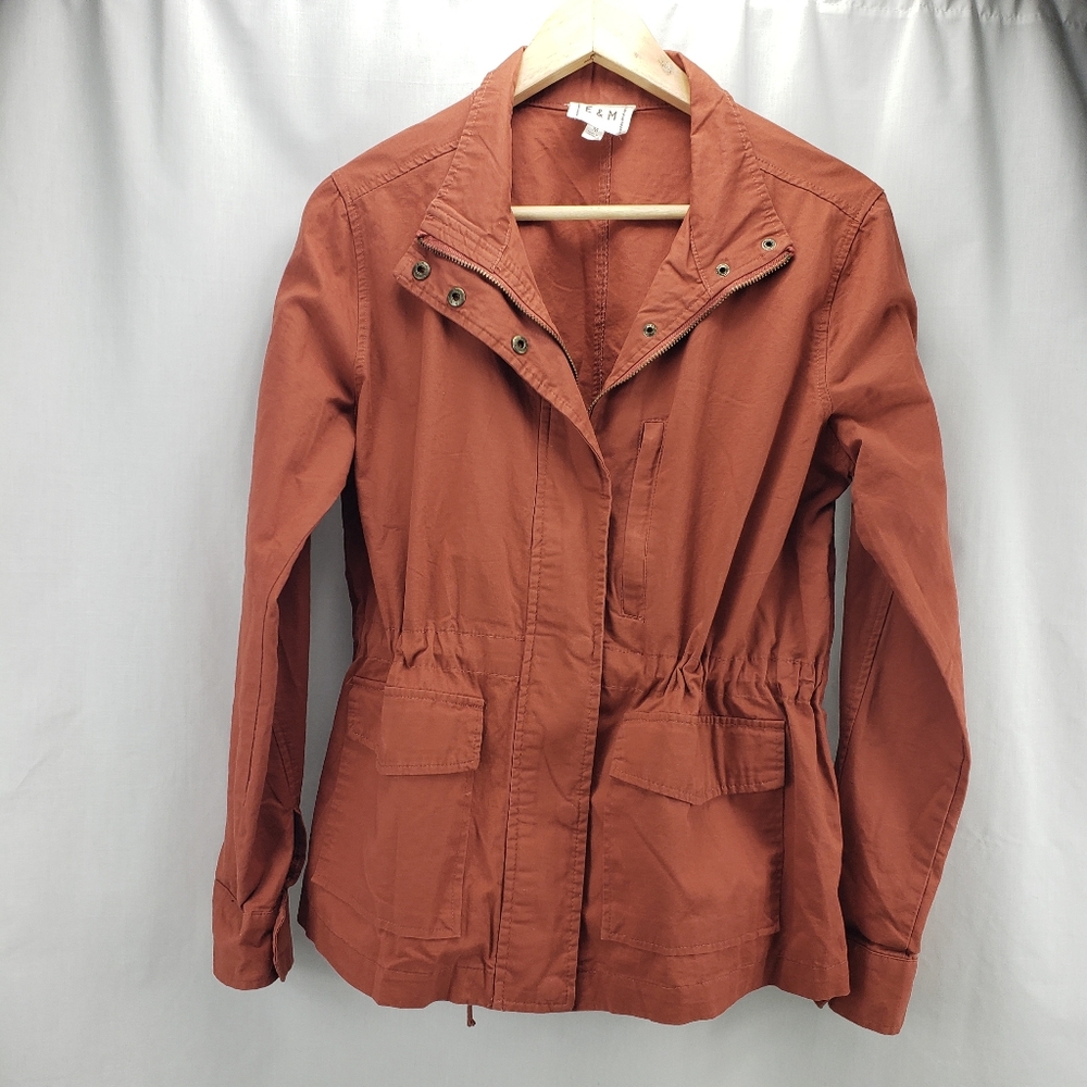E & M Rust Lightweight Utility Jacket Size M